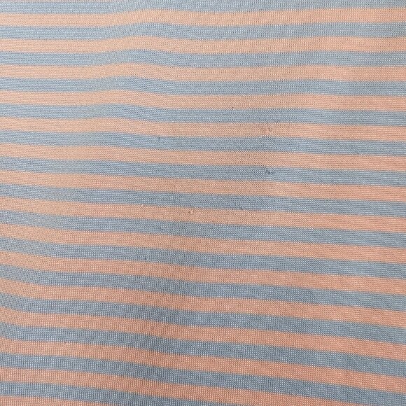 Rhoback Polo Shirt Mens XL Blue Pink Striped Short Sleeve Golf Performance FLAWS - Picture 5 of 7